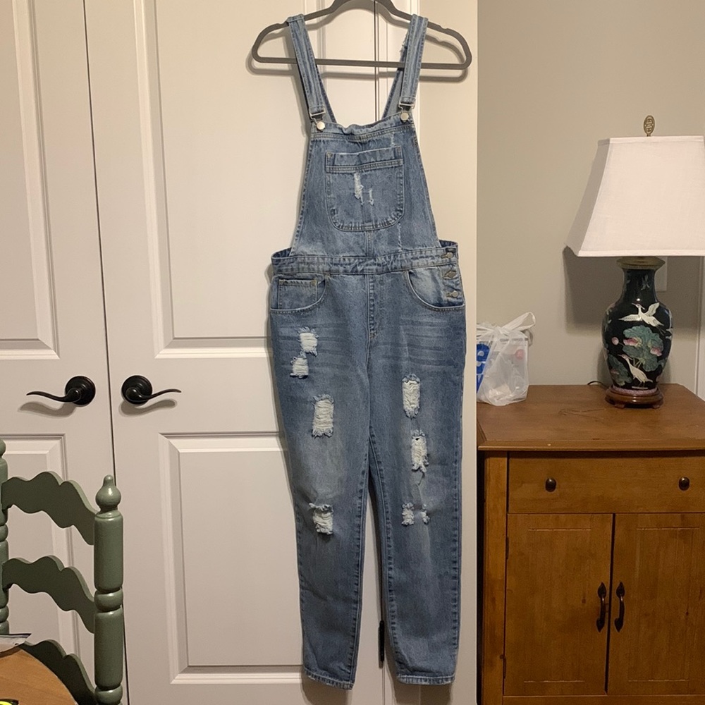 Distressed Overalls